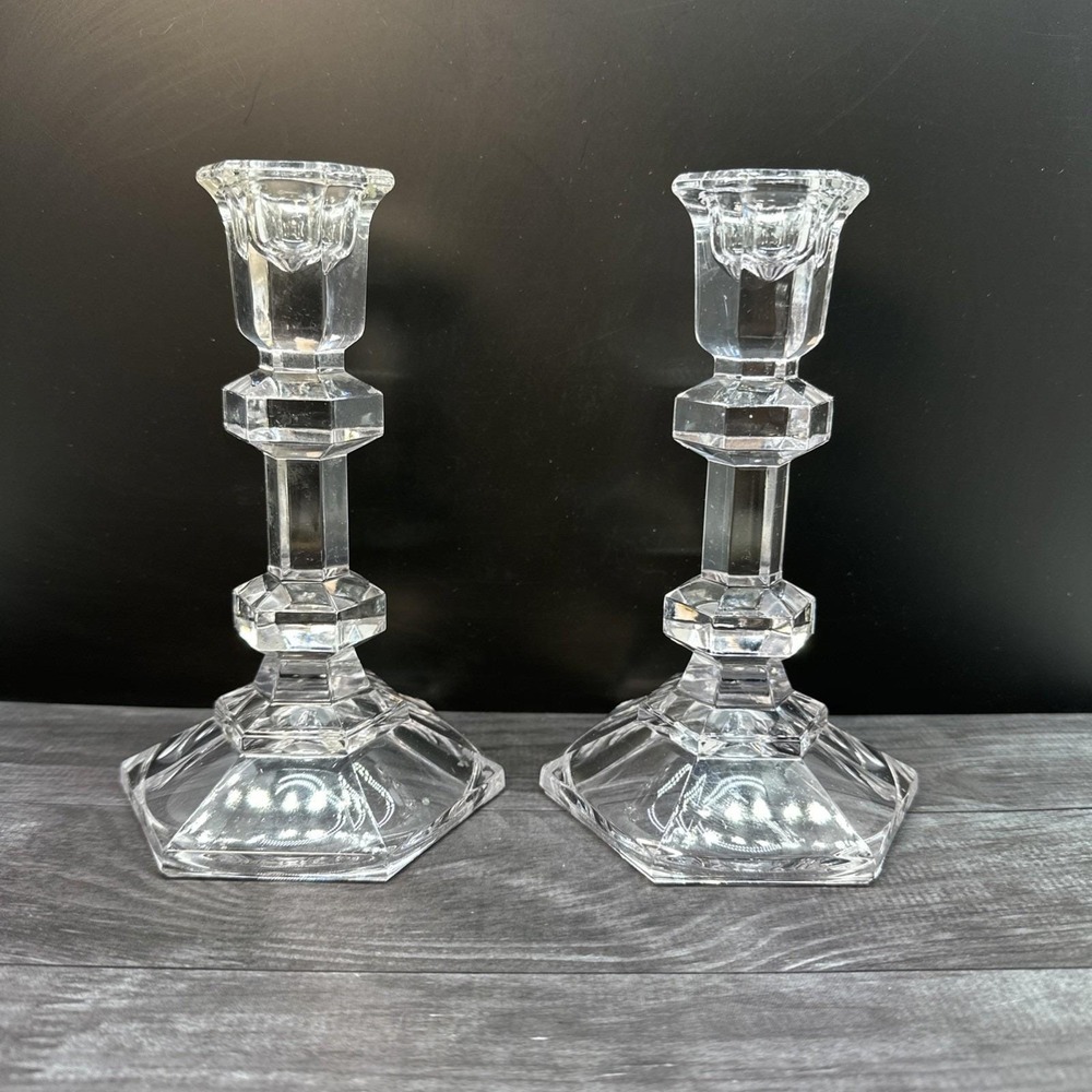 Vintage Set Of 2 Candlestick Holder 6" Tall